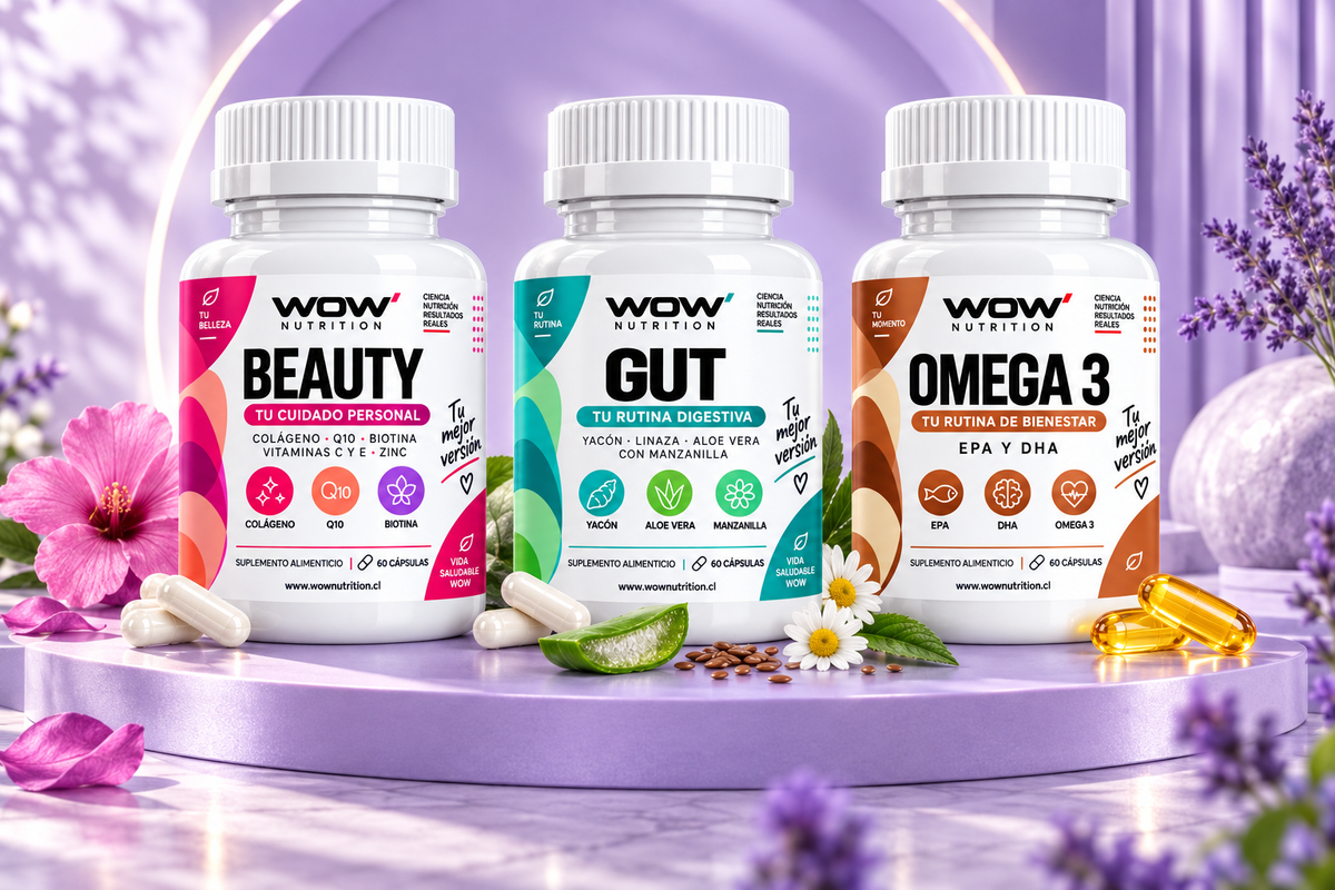 Tu pack WOW: Dúo o Trío, elige con intención · frascos WOW Nutrition