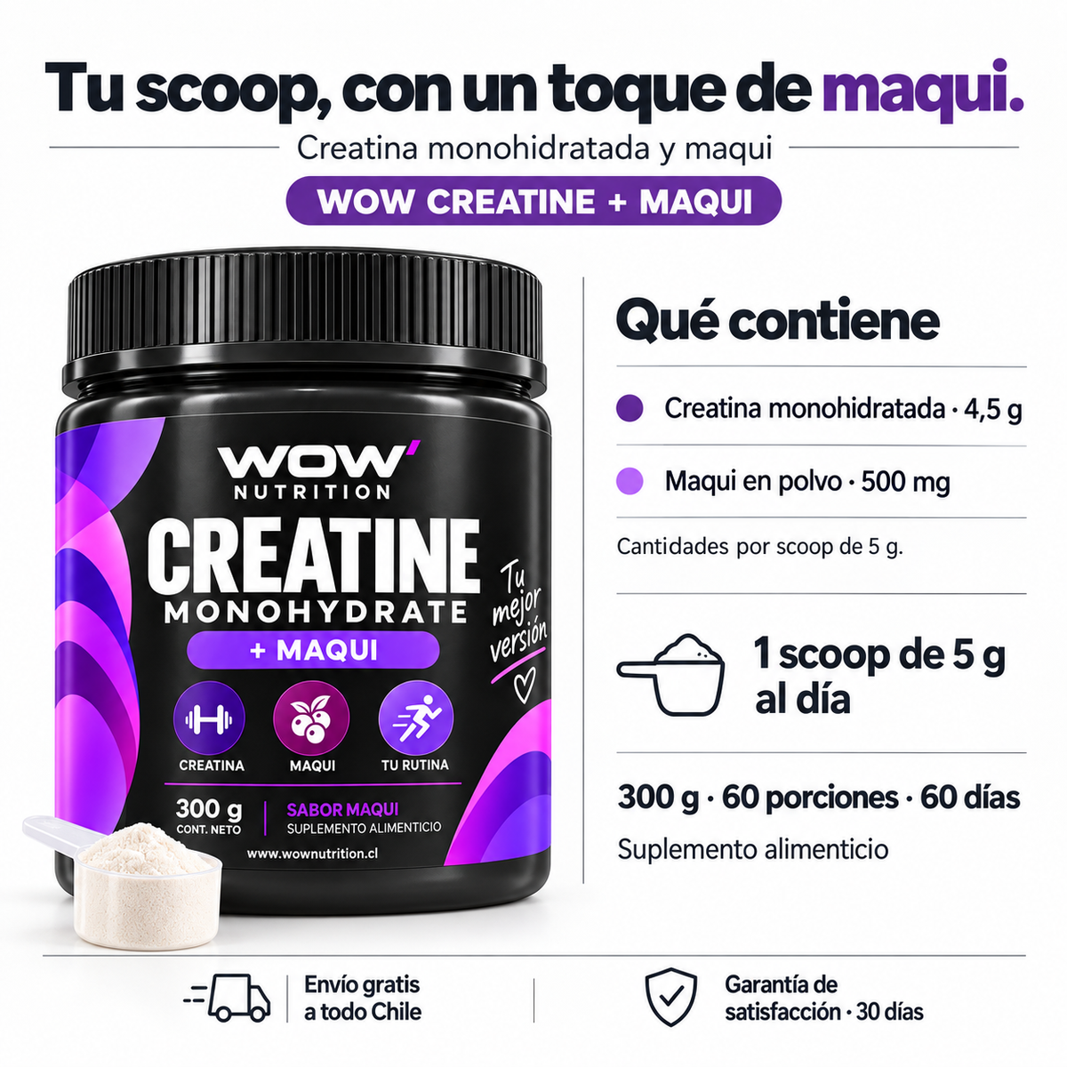 WOW Creatine + Maqui