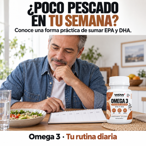 WOW omega-3 · Fórmula, porción y presentación