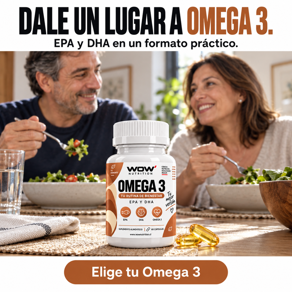 Omega 3: Dale un lugar a Omega 3.
